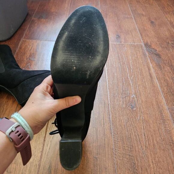 ShoeDazzle Diana Platform Heeled Boots - Picture 7 of 9